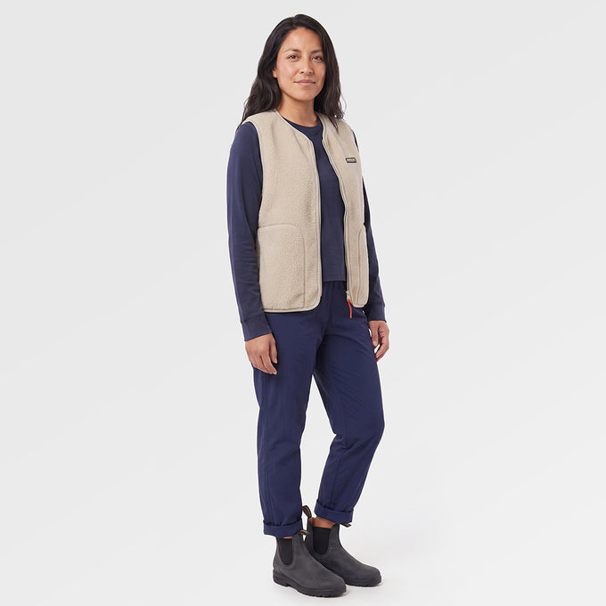 Womens Fryatt Sherpa Fleece Gilet (Feather Grey) ✦AI