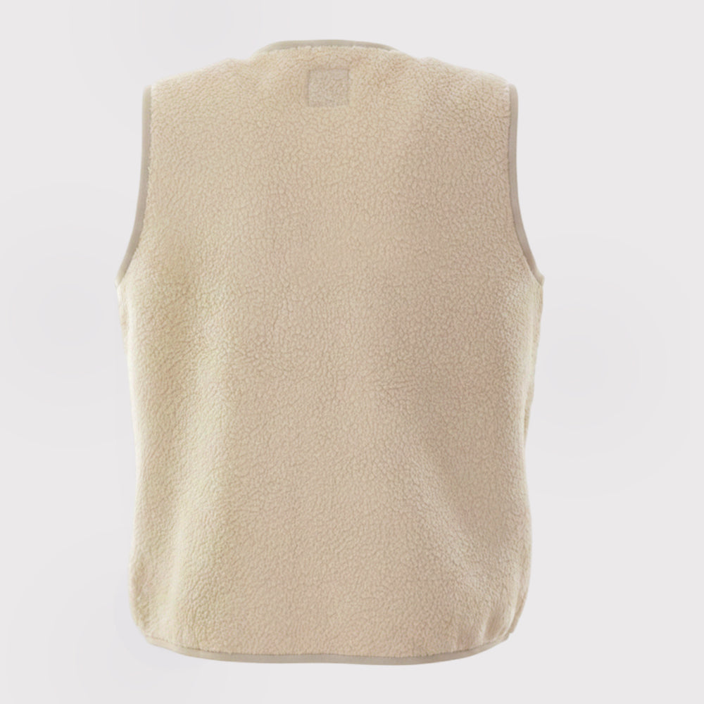 Womens Fryatt Sherpa Fleece Gilet (Feather Grey) #contain ✧AI