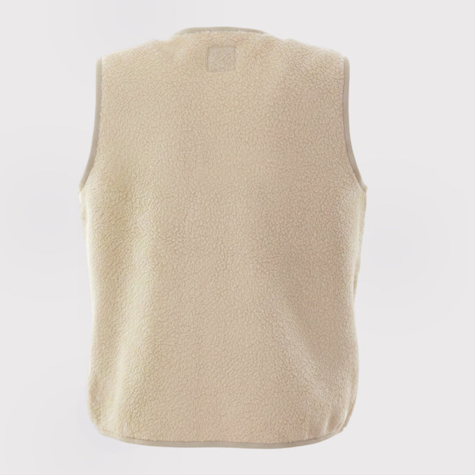 Womens Fryatt Sherpa Fleece Gilet (Feather Grey) #contain ✧AI