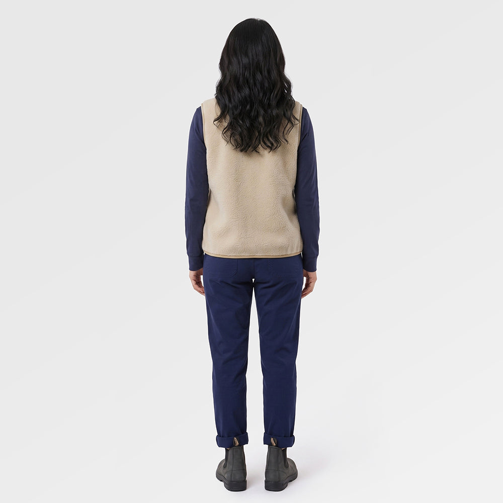 Womens Fryatt Sherpa Fleece Gilet (Feather Grey) ✦AI