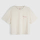 Womens Gaillands Merino Blend Relaxed Tee (Antique White) #contain