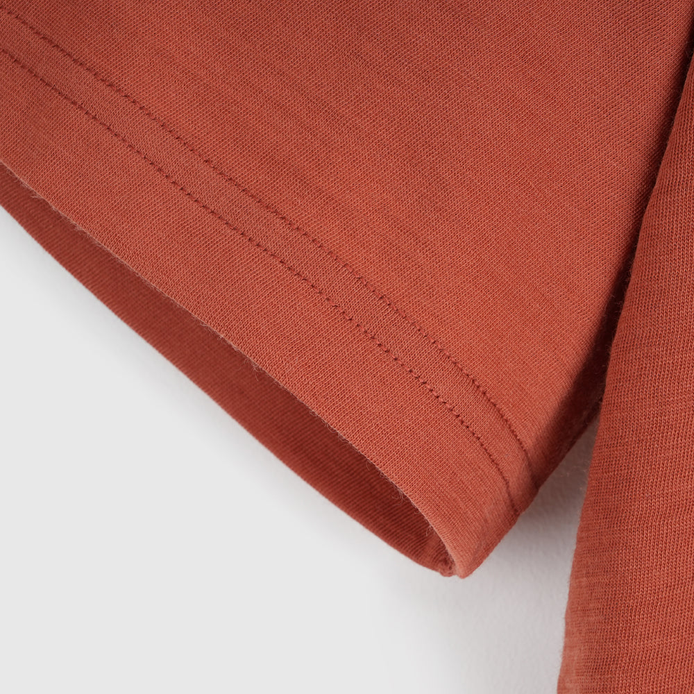 Womens Gaillands Merino Blend Relaxed Tee (Etruscan Red)
