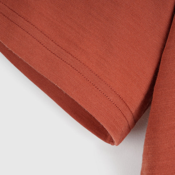 Womens Gaillands Merino Blend Relaxed Tee (Etruscan Red)