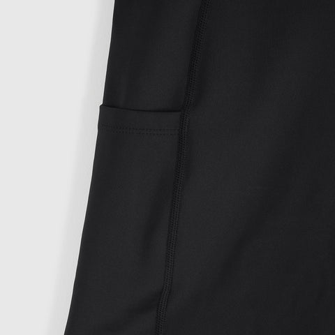 Womens Genesee 7 Inch Tight Shorts (Black)