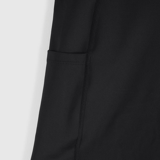Womens Genesee 7 Inch Tight Shorts (Black)
