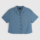 Womens Greenstone Lightweight Short Sleeve Shirt (Blue Fusion) #contain