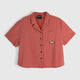 Womens Greenstone Lightweight Short Sleeve Shirt (Etruscan Red) #contain