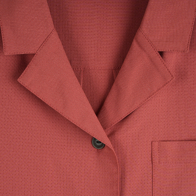 Womens Greenstone Lightweight Short Sleeve Shirt (Etruscan Red)