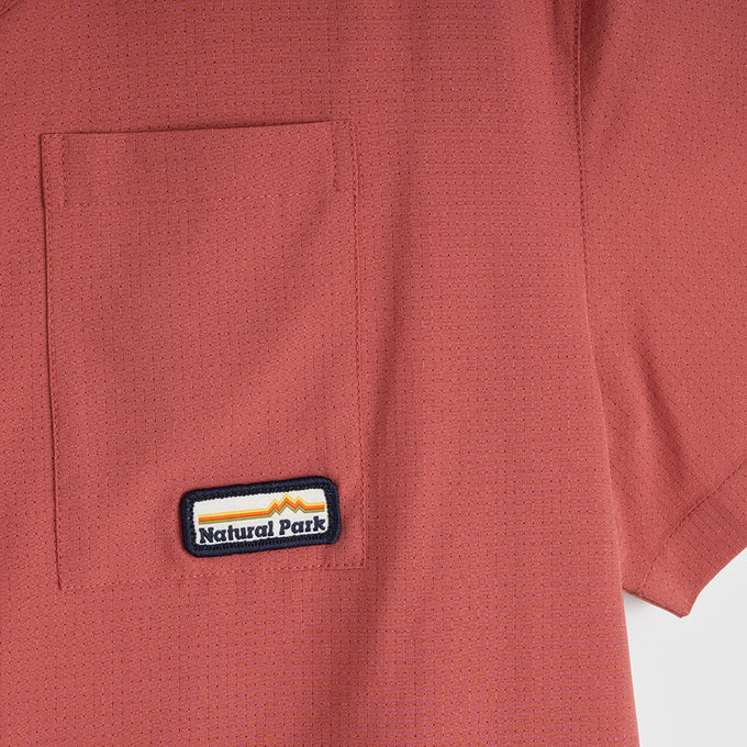 Womens Greenstone Lightweight Short Sleeve Shirt (Etruscan Red)