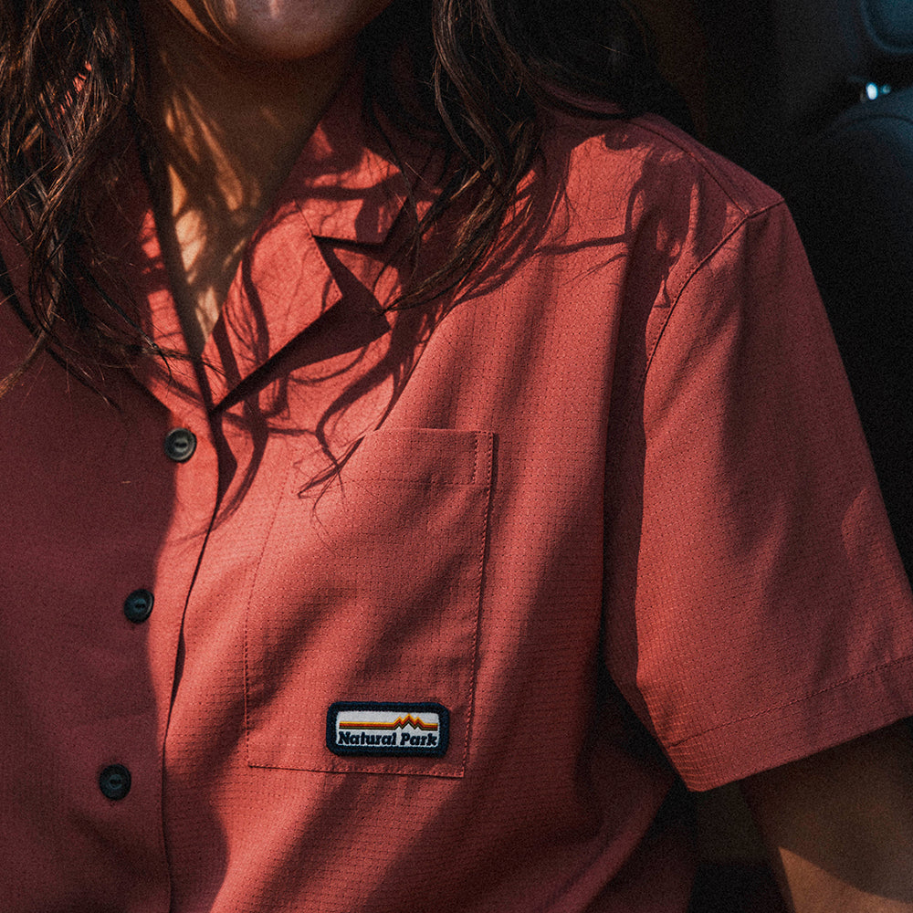 Womens Greenstone Lightweight Short Sleeve Shirt (Etruscan Red) §S;160cm