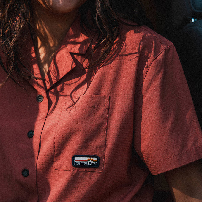 Womens Greenstone Lightweight Short Sleeve Shirt (Etruscan Red) §S;160cm