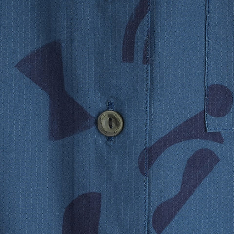 Womens Greenstone Lightweight Short Sleeve Shirt (Wild Fragments/Moonlit Ocean)