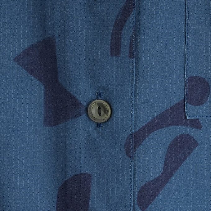 Womens Greenstone Lightweight Short Sleeve Shirt (Wild Fragments/Moonlit Ocean)