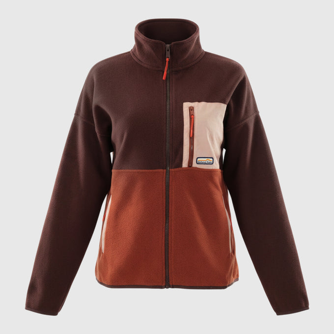 Womens Hurston Full Zip Fleece (Cordovan/Sequoia) #contain ✧AI