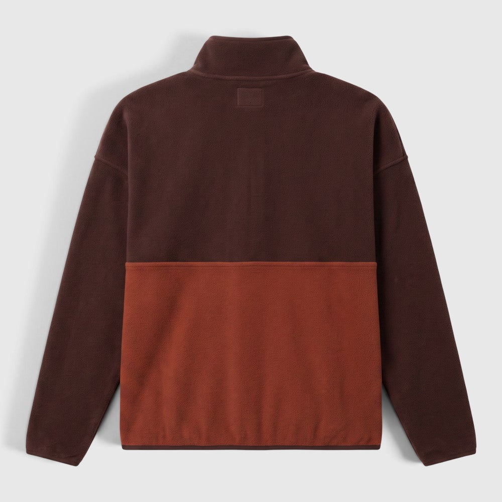 Womens Hurston Full Zip Fleece (Cordovan/Sequoia) #contain