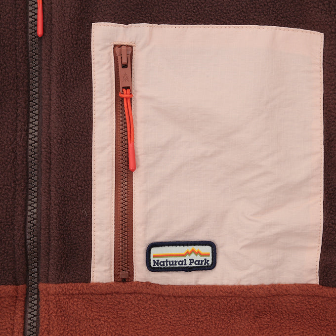 Womens Hurston Full Zip Fleece (Cordovan/Sequoia)