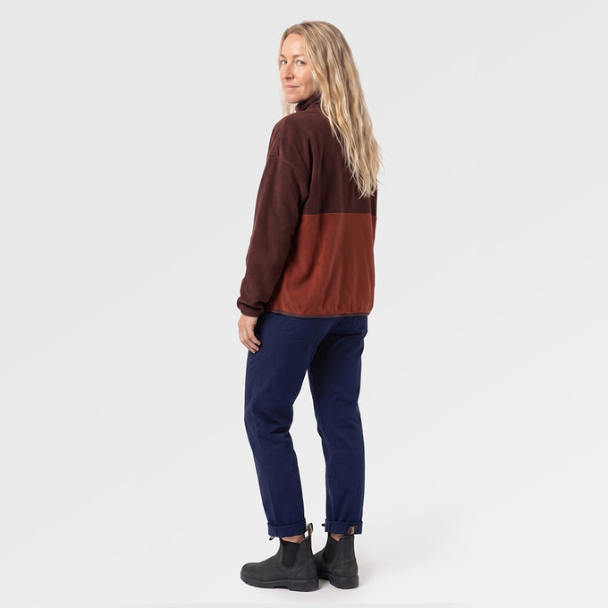 Womens Hurston Full Zip Fleece (Cordovan/Sequoia) ✦AI
