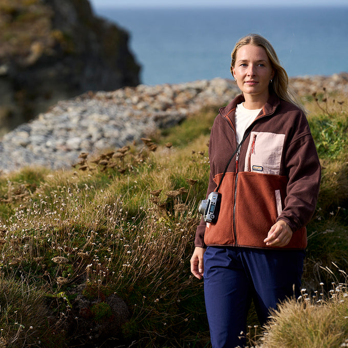 Womens Hurston Full Zip Fleece (Cordovan/Sequoia) §S;170cm