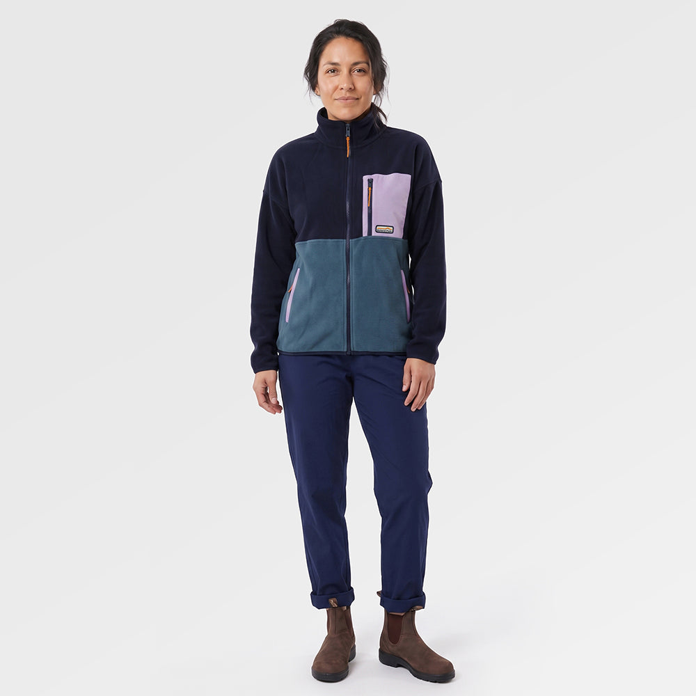 Womens Hurston Full Zip Fleece (Maritime Blue/Blue Fusion) ✦AI