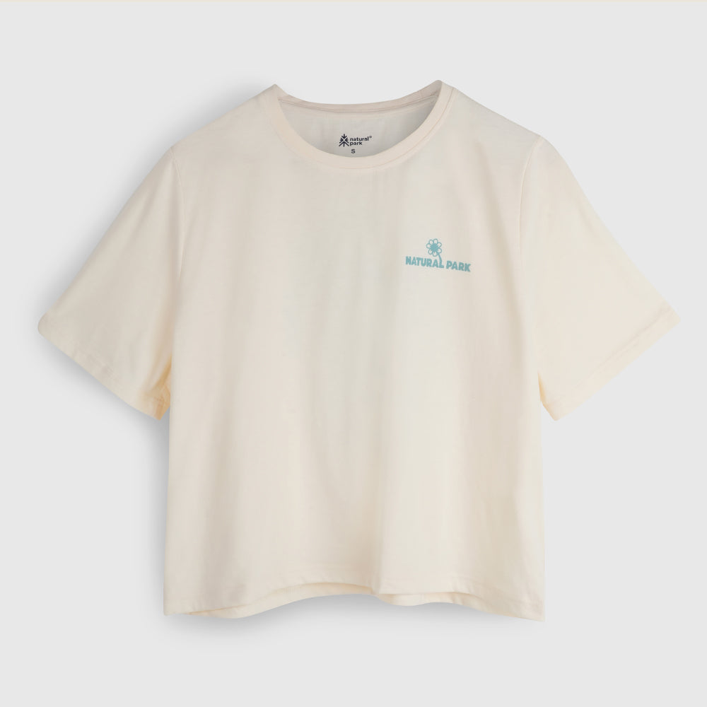 Womens Nature Galatea Relaxed Tee (Antique White) #contain