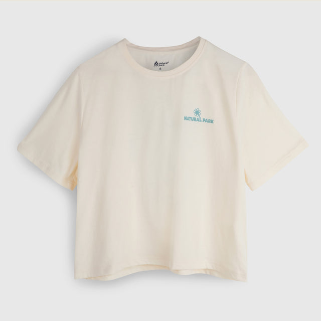 Womens Nature Galatea Relaxed Tee (Antique White) #contain