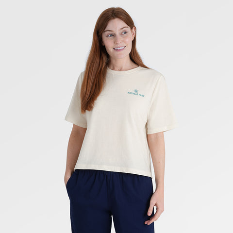 Womens Nature Galatea Relaxed Tee (Antique White) §S;173cm