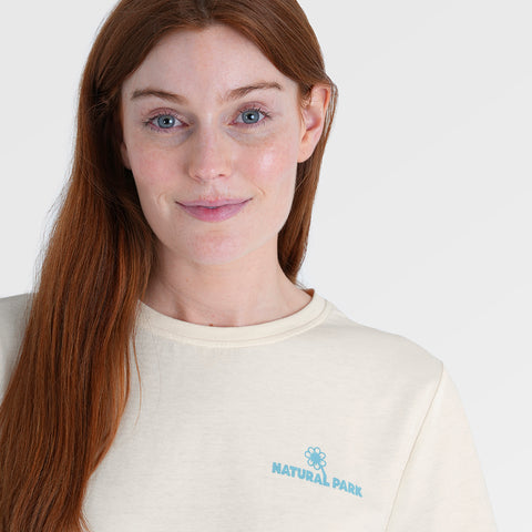 Womens Nature Galatea Relaxed Tee (Antique White) §S;173cm