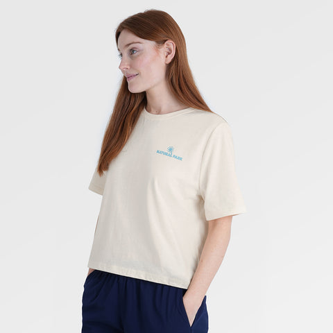 Womens Nature Galatea Relaxed Tee (Antique White) §S;173cm