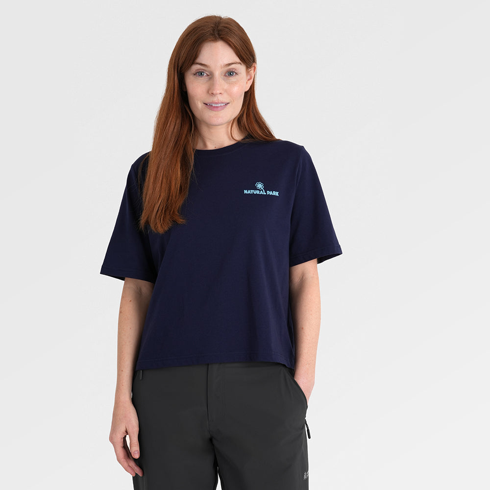 Womens Nature Galatea Relaxed Tee (Maritime Blue) §S;173cm