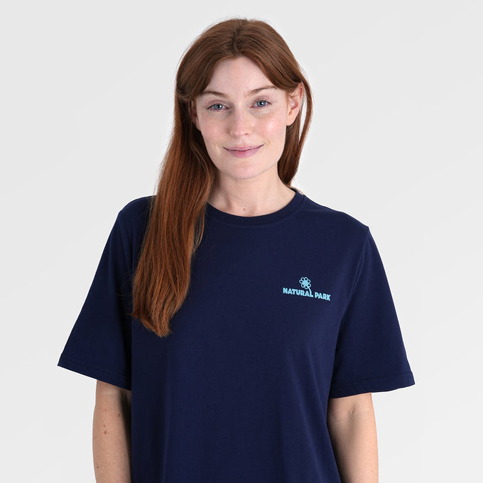 Womens Nature Galatea Relaxed Tee (Maritime Blue) §S;173cm