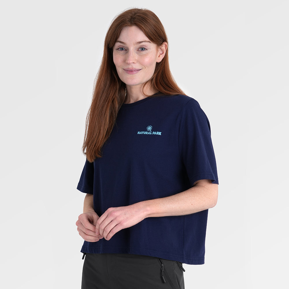 Womens Nature Galatea Relaxed Tee (Maritime Blue) §S;173cm