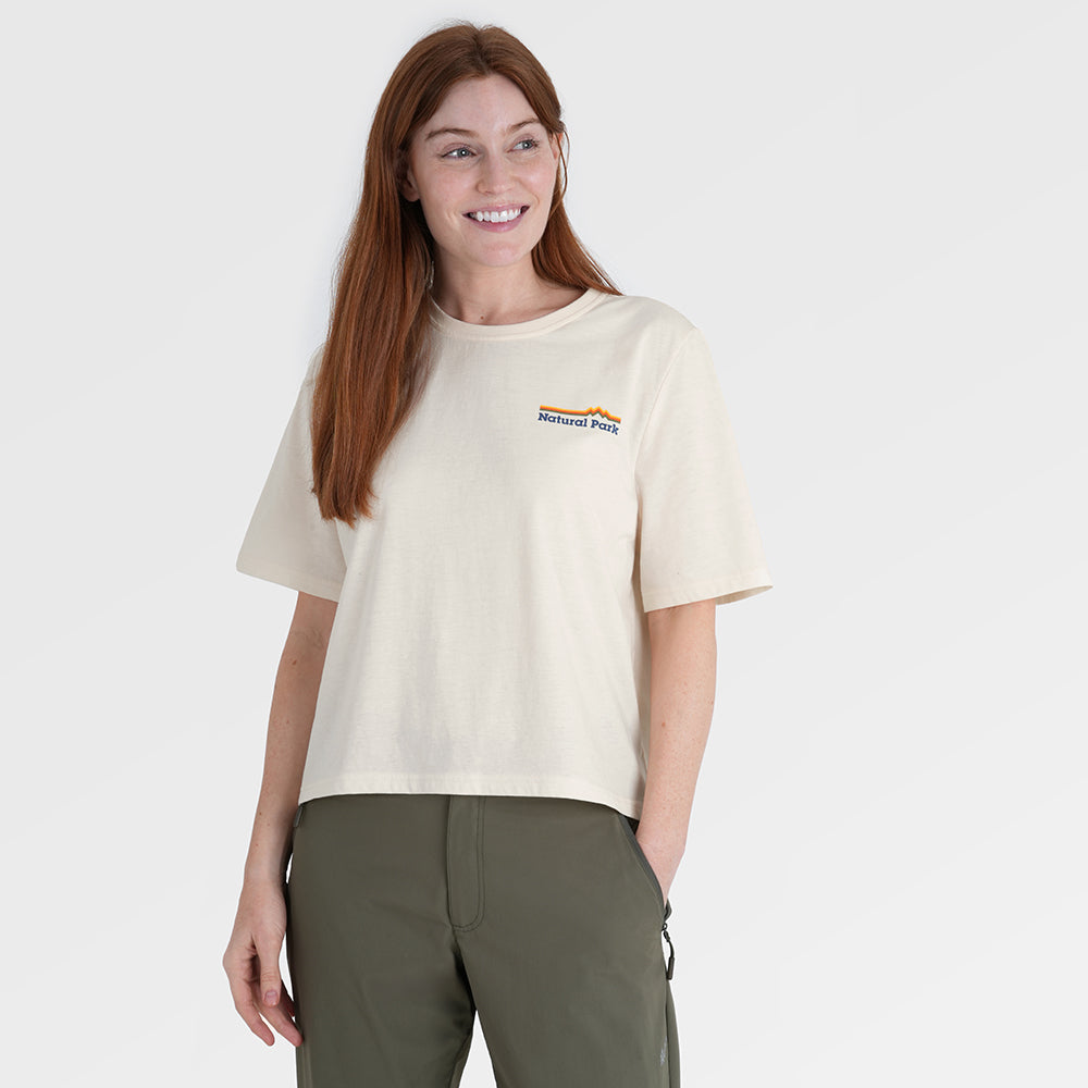 Womens Van Life Galatea Relaxed Tee (Antique White) §S;173cm
