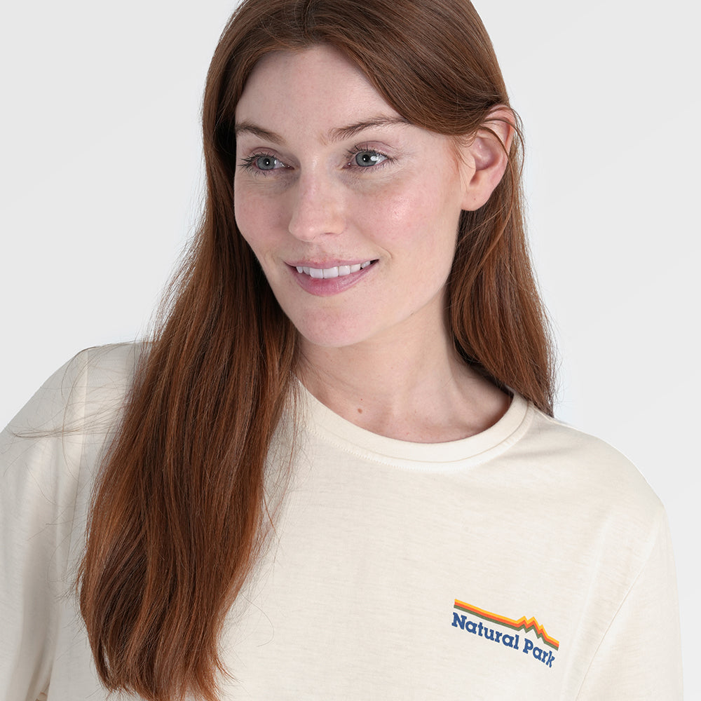 Womens Van Life Galatea Relaxed Tee (Antique White) §S;173cm
