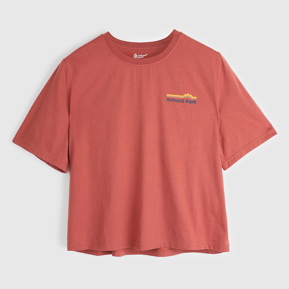 Womens Van Life Galatea Relaxed Tee (Etruscan Red) #contain