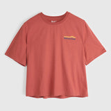 Womens Van Life Galatea Relaxed Tee (Etruscan Red) #contain