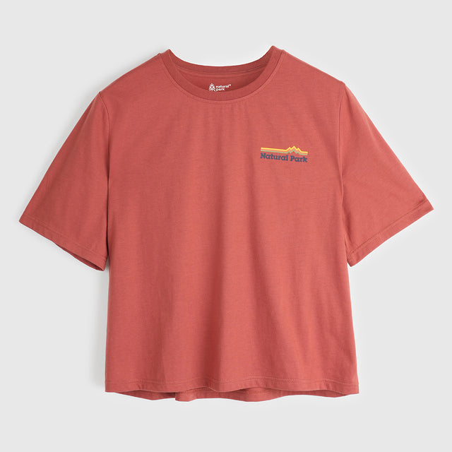 Womens Van Life Galatea Relaxed Tee (Etruscan Red) #contain