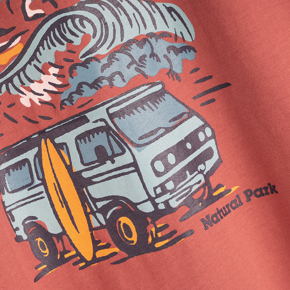 Womens Van Life Galatea Relaxed Tee (Etruscan Red)