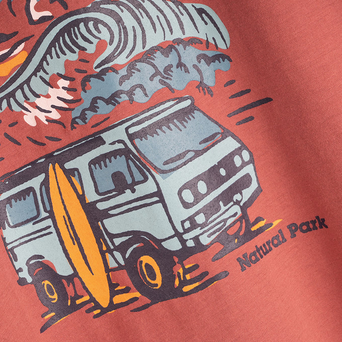 Womens Van Life Galatea Relaxed Tee (Etruscan Red)