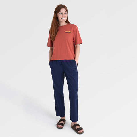 Womens Van Life Galatea Relaxed Tee (Etruscan Red) §S;173cm